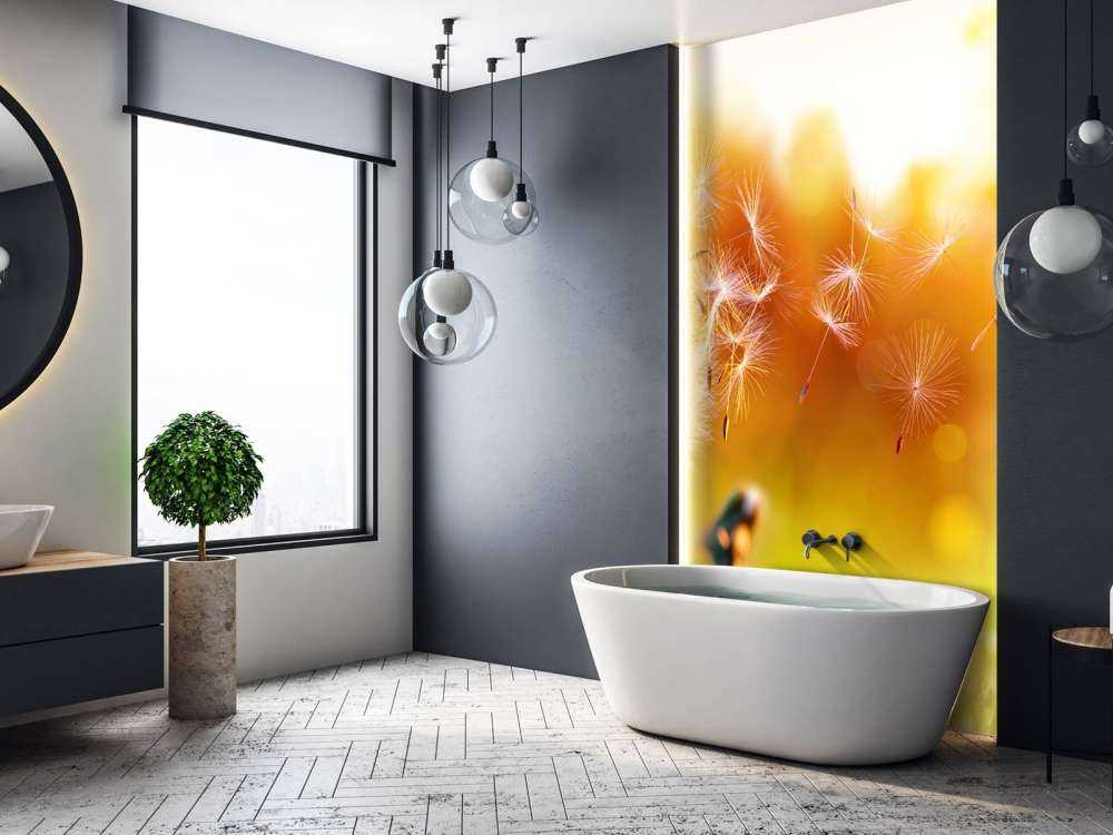 Paardebloemen onder rood licht