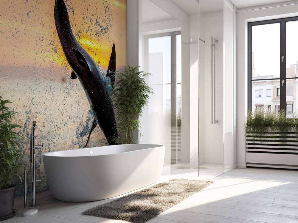 Grote witte haai aan het aanvallen