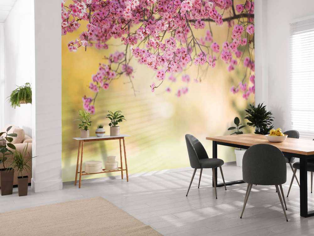 Bloesem met wazige achtergrond