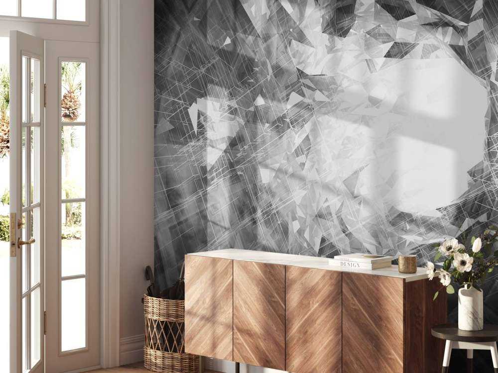 High-tech portaal in zwart-wit