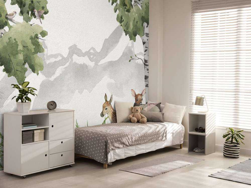 Twee hertjes in het bos