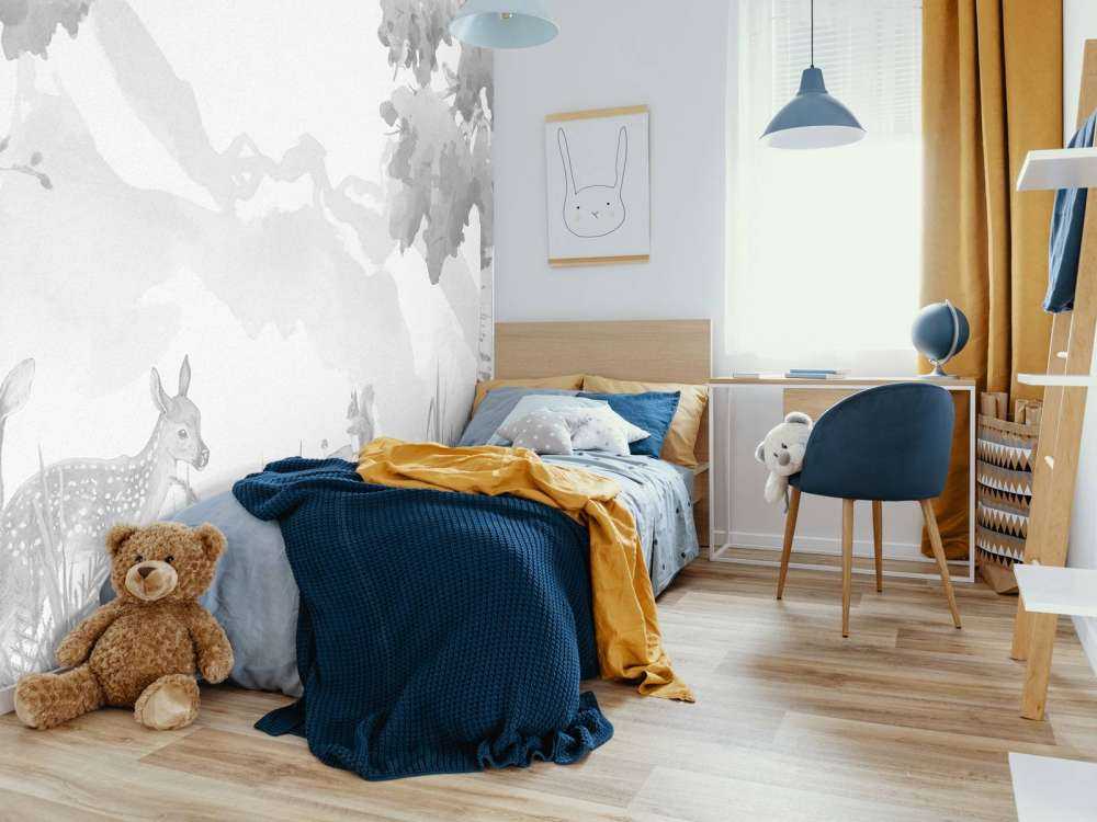 Hertjes in grijstinten