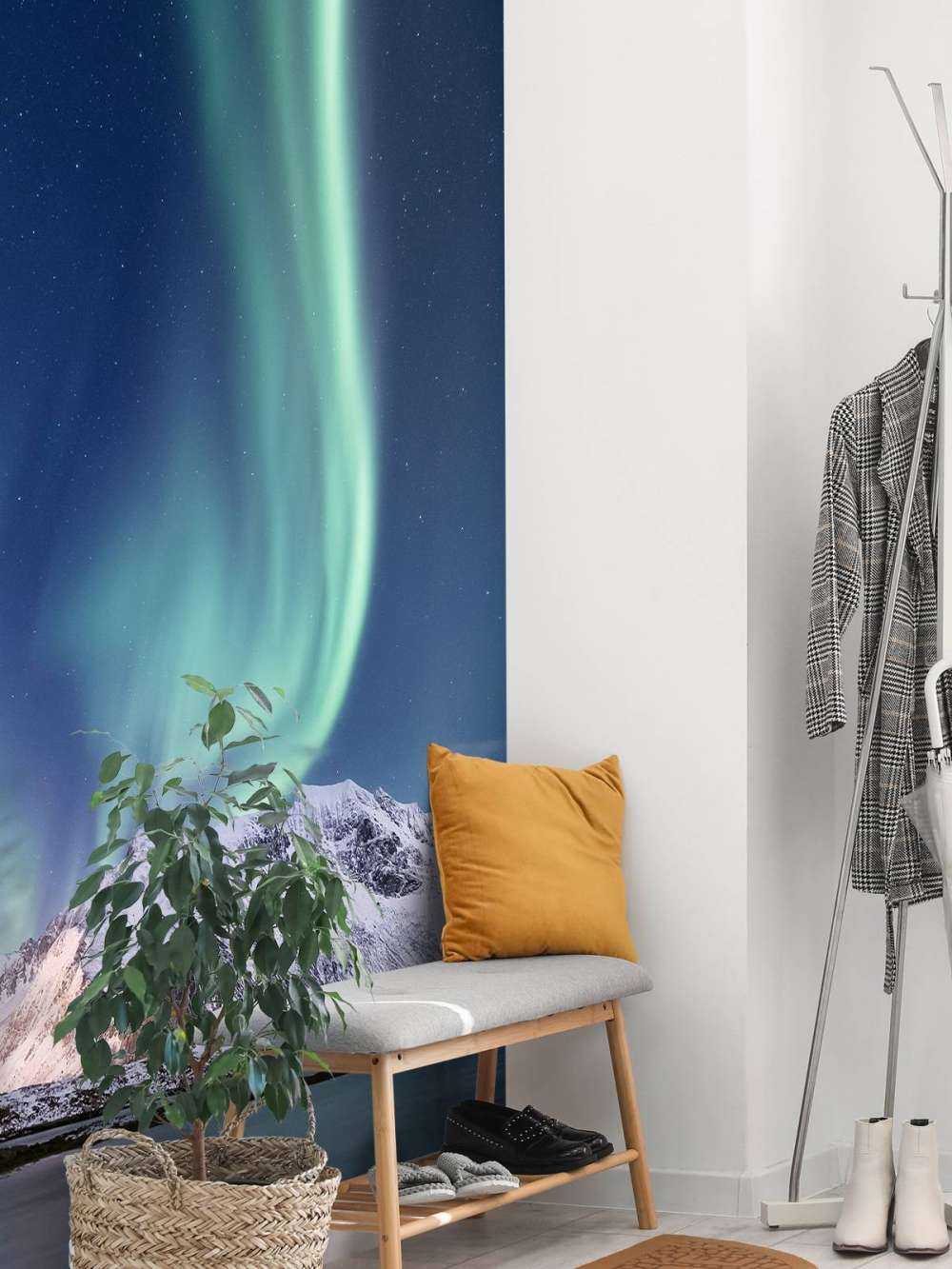 Mint kleurig Noorderlicht in Alaska