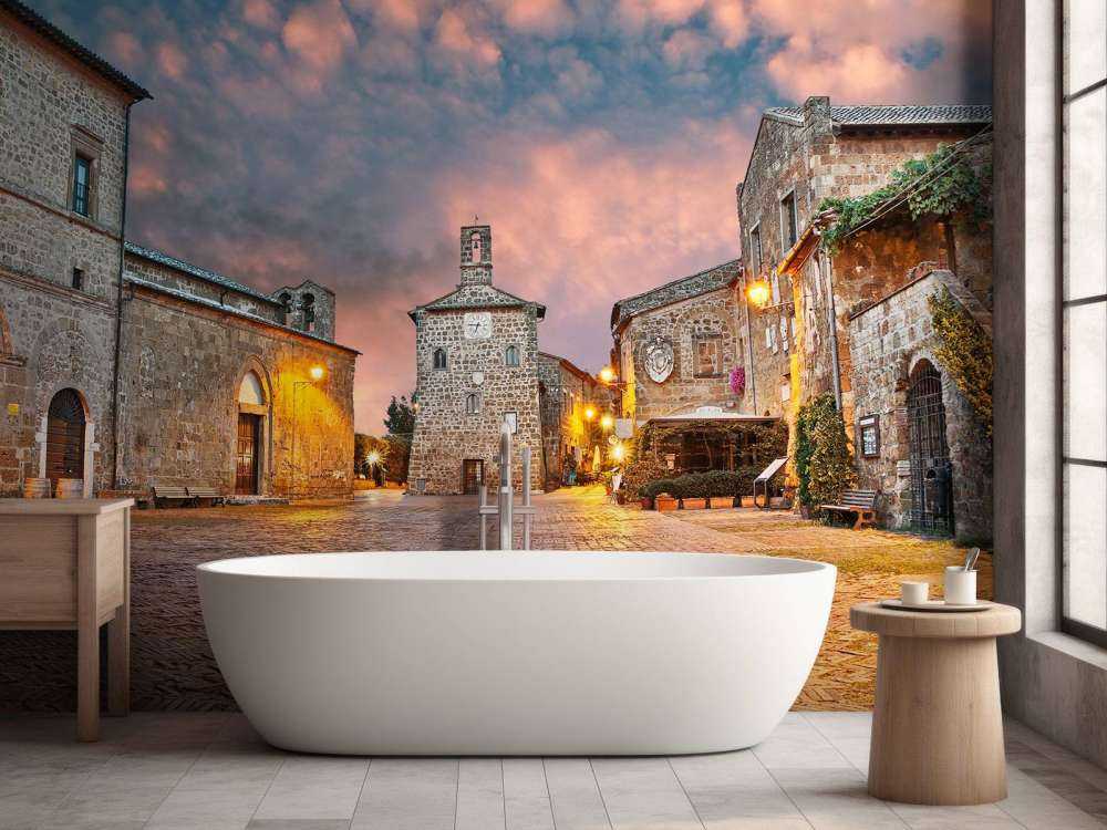 Oud gezellig Italiaans dorpje genaamd Sovana