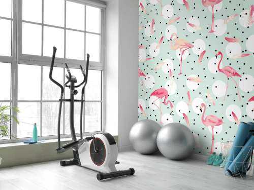 Flamingo's en veren