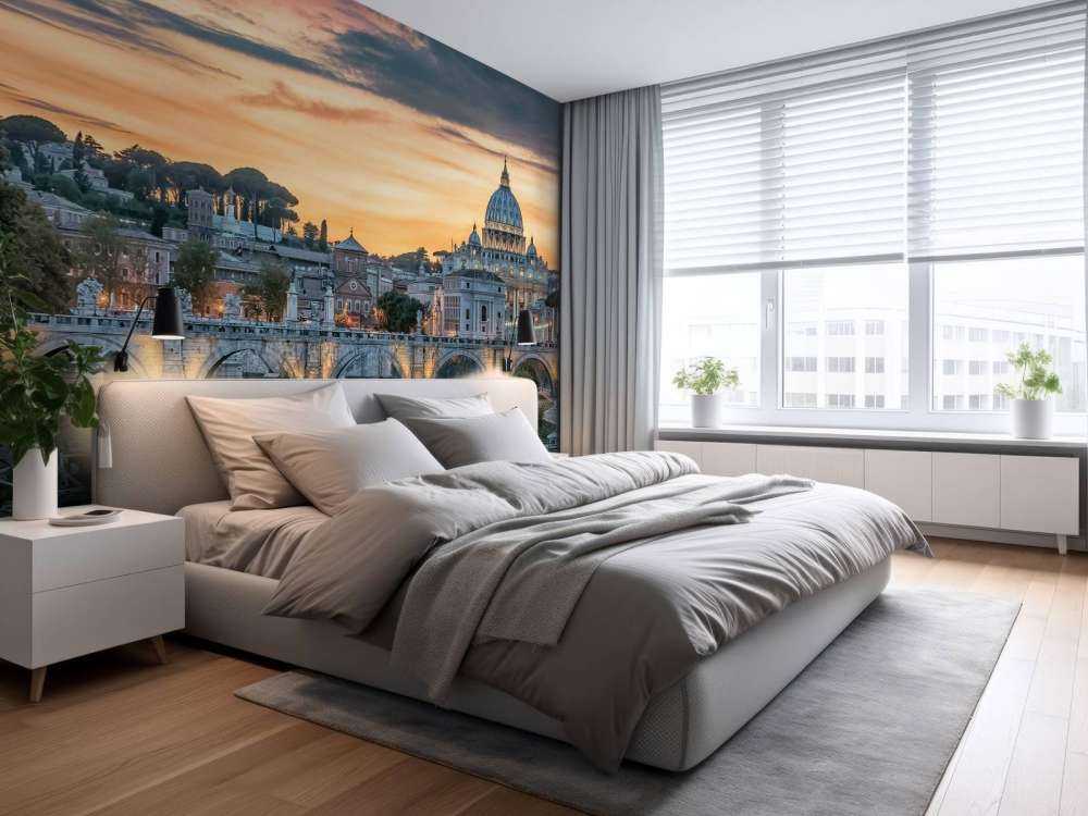 Avondgloed over Romeinse koepelstad