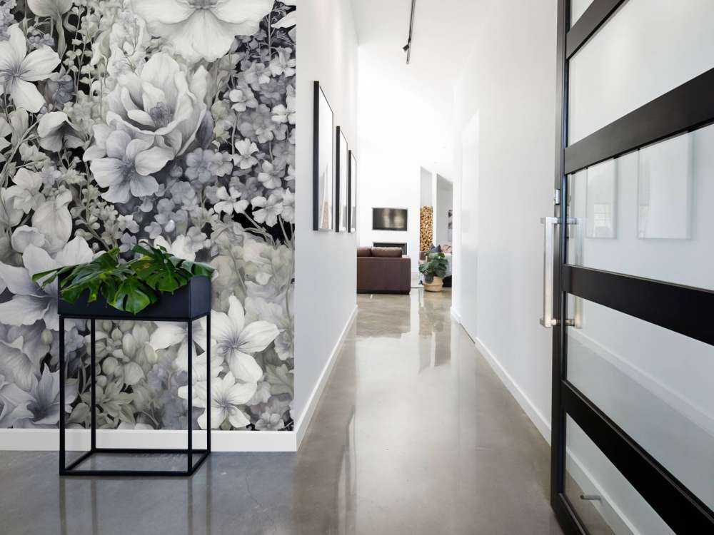 Flower festivalSEAMLESS Black