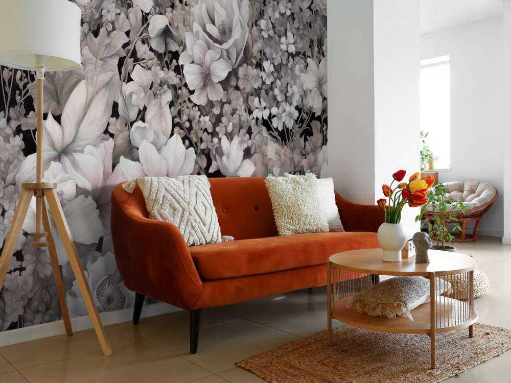 Flower festivalSEAMLESS Brown