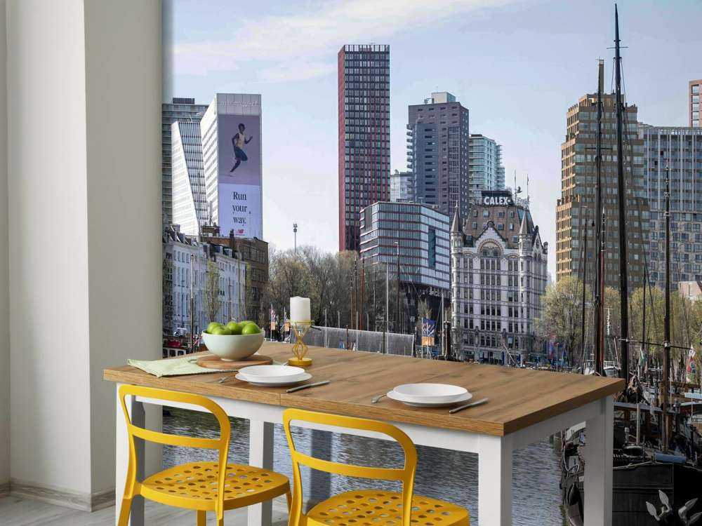 Historische Schepen en de Moderne Skyline