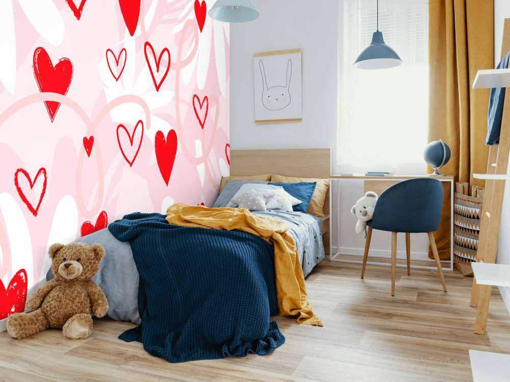 Speelse rode hartenzee