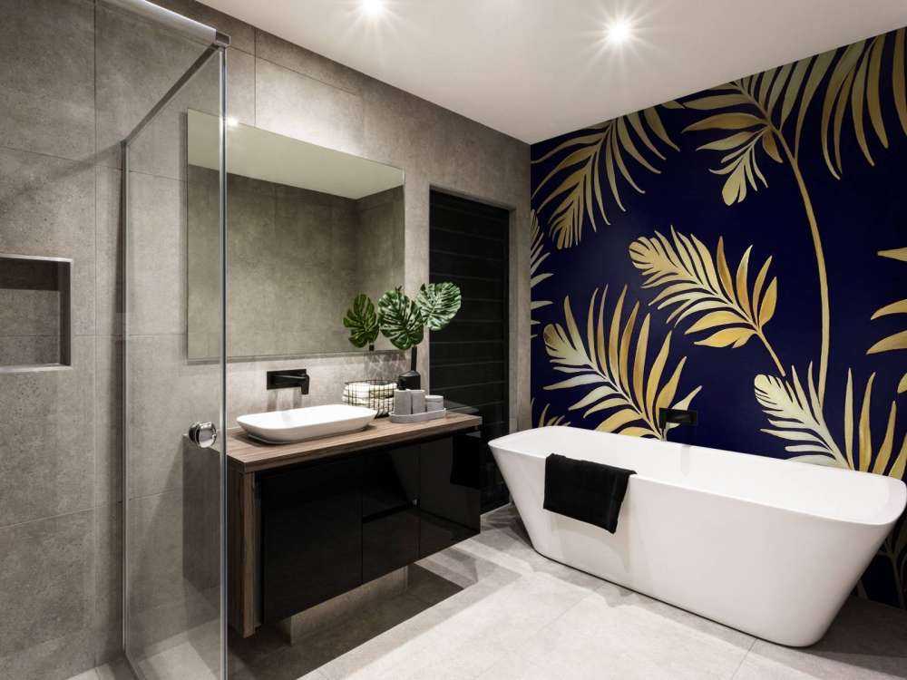 Golden leaves on dark Copper