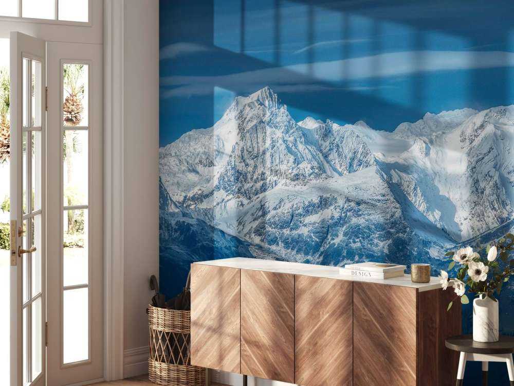 Winterlicht op alpentoppen