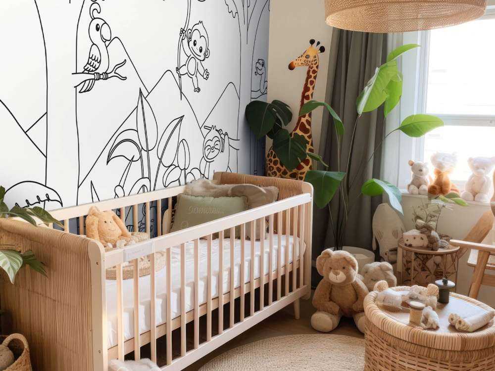 Speelse dierenpret in de jungle