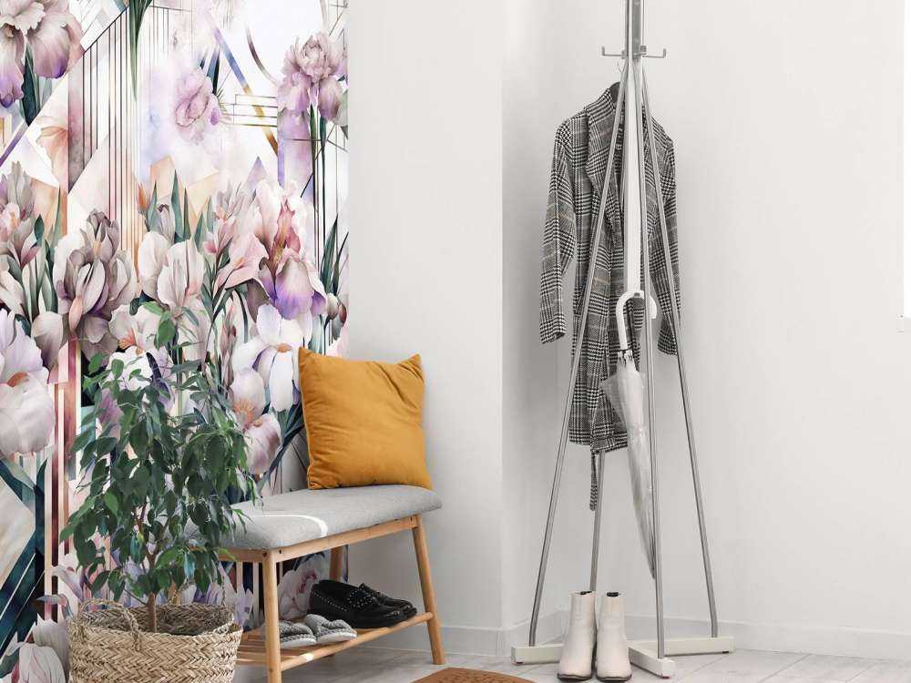 Huge Watercolor Irises Pink