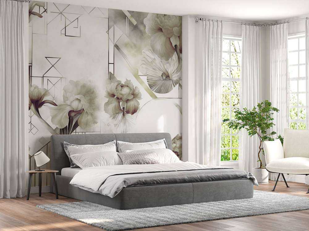 Watercolor Geometry Green