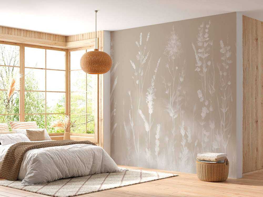 Lavender Glade Seamless Sand Beige