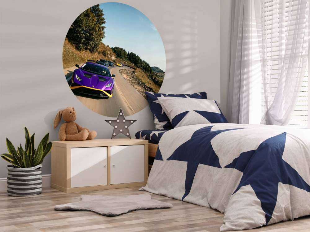 Supercar konvooi door de bergen