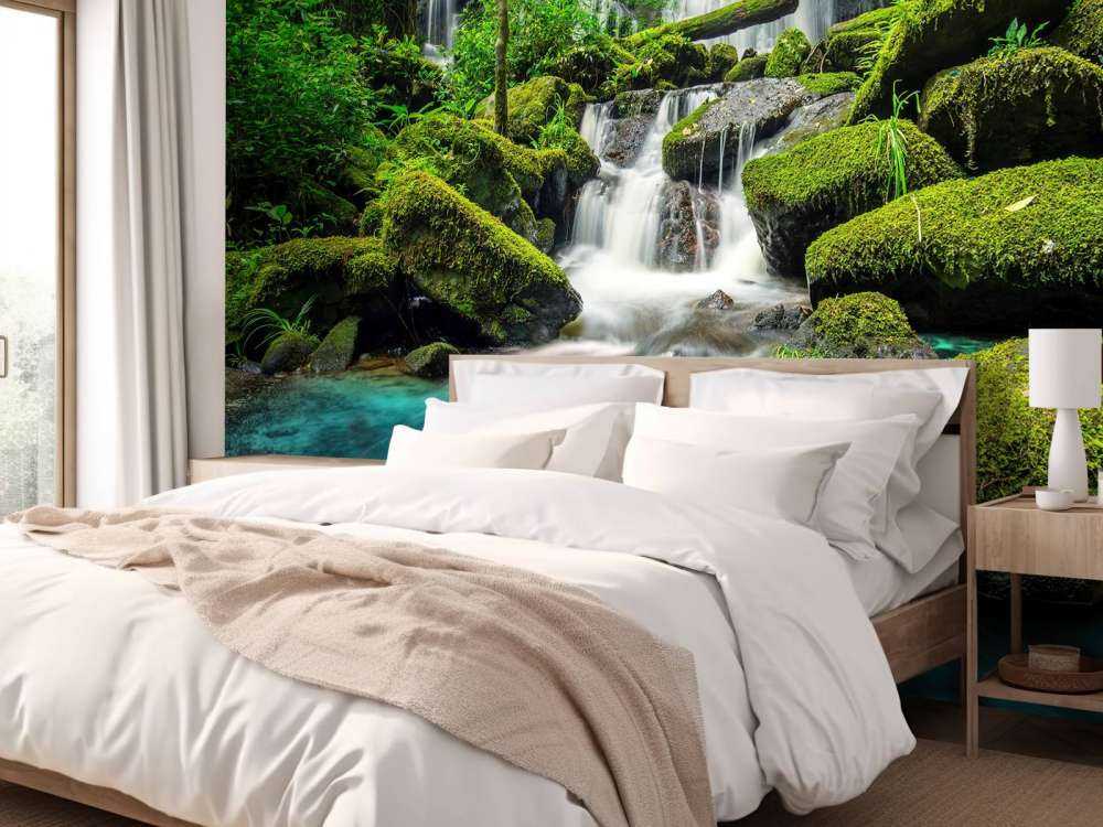 Waterval in een jungle