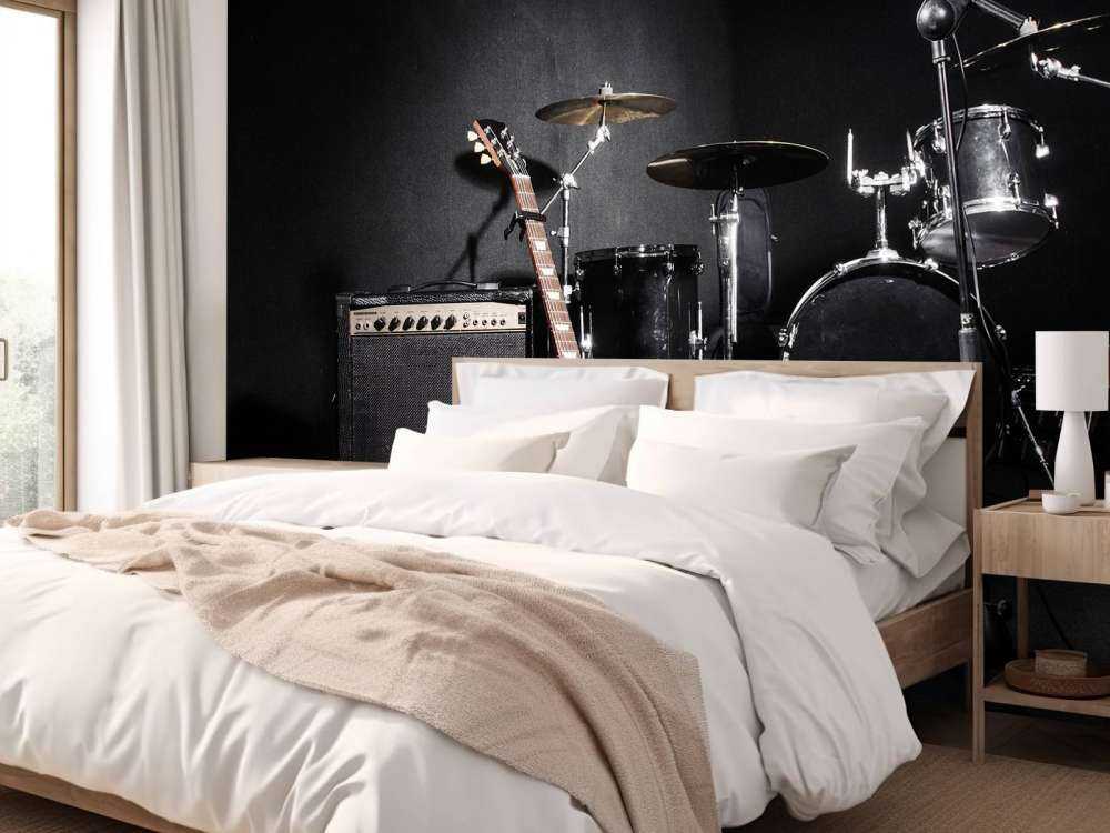 Muziekinstrumenten van een band