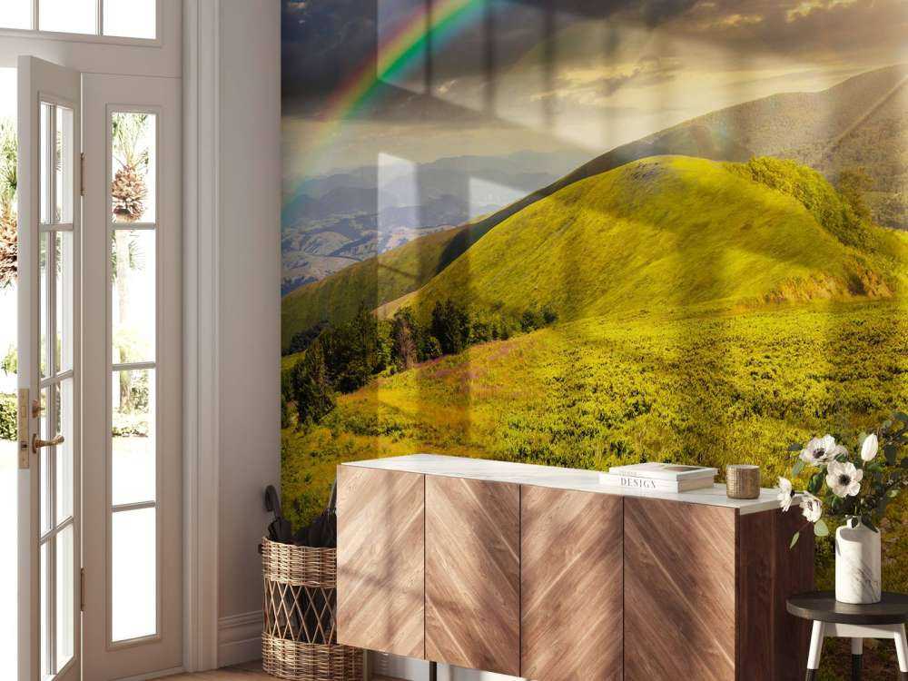 Bergen bij zonsondergang