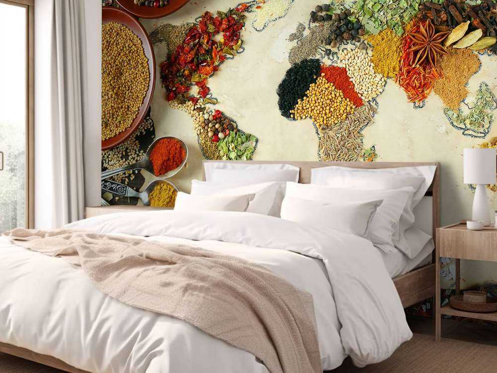 Wereldkaart van kruiden