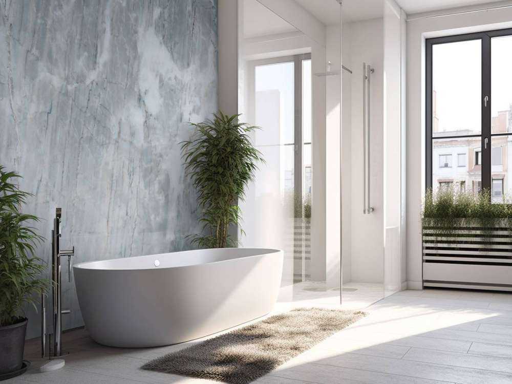 Grijs marmer met goud