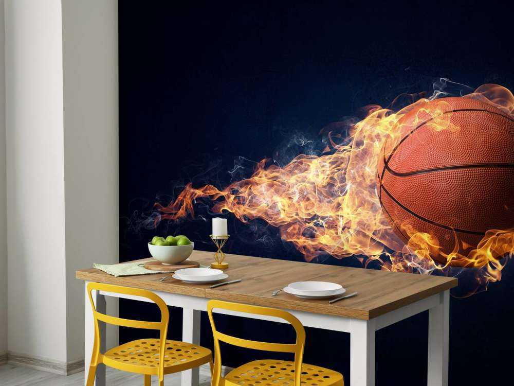 Brandende basketbal