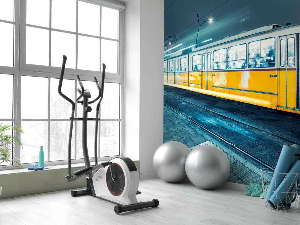 Gele tram in Boedapest