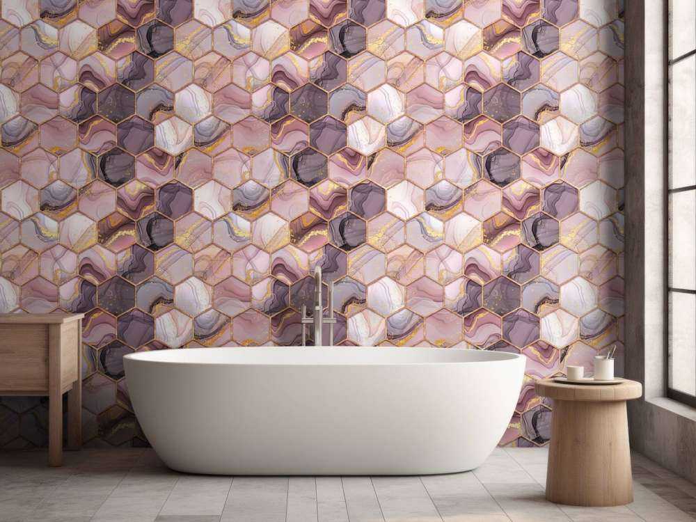 Kleurrijk honingraat