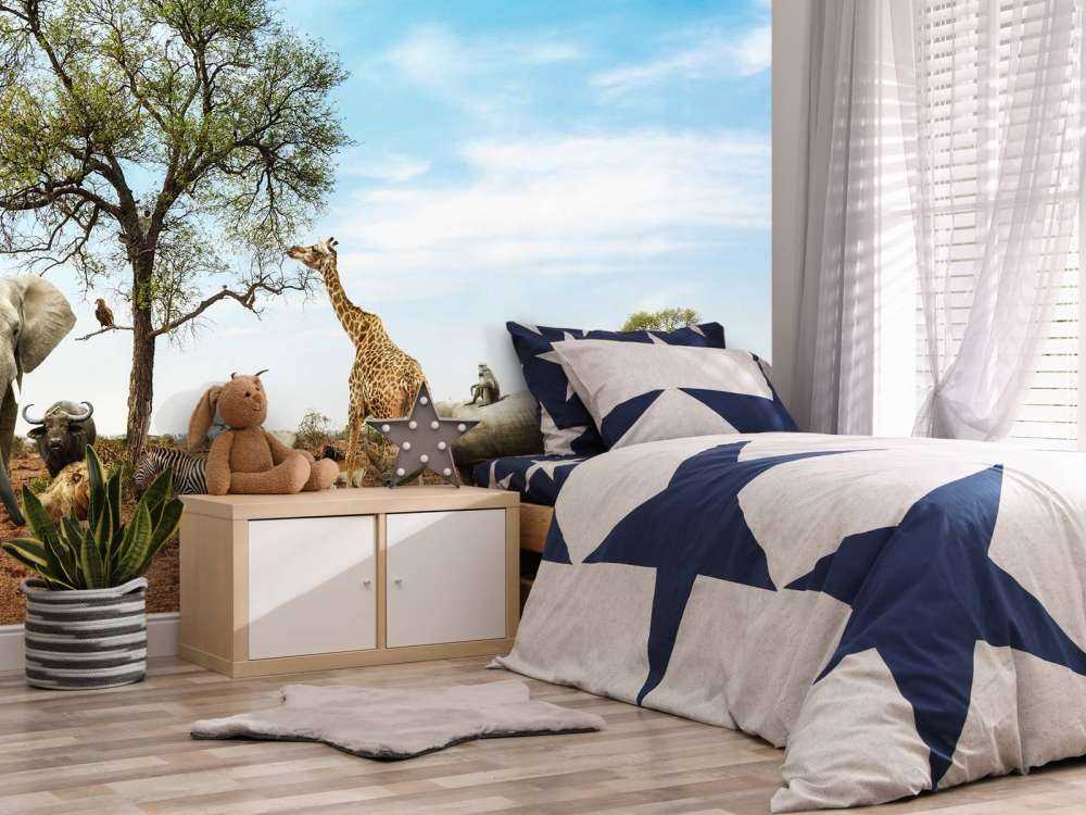 Dieren in een droog landschap