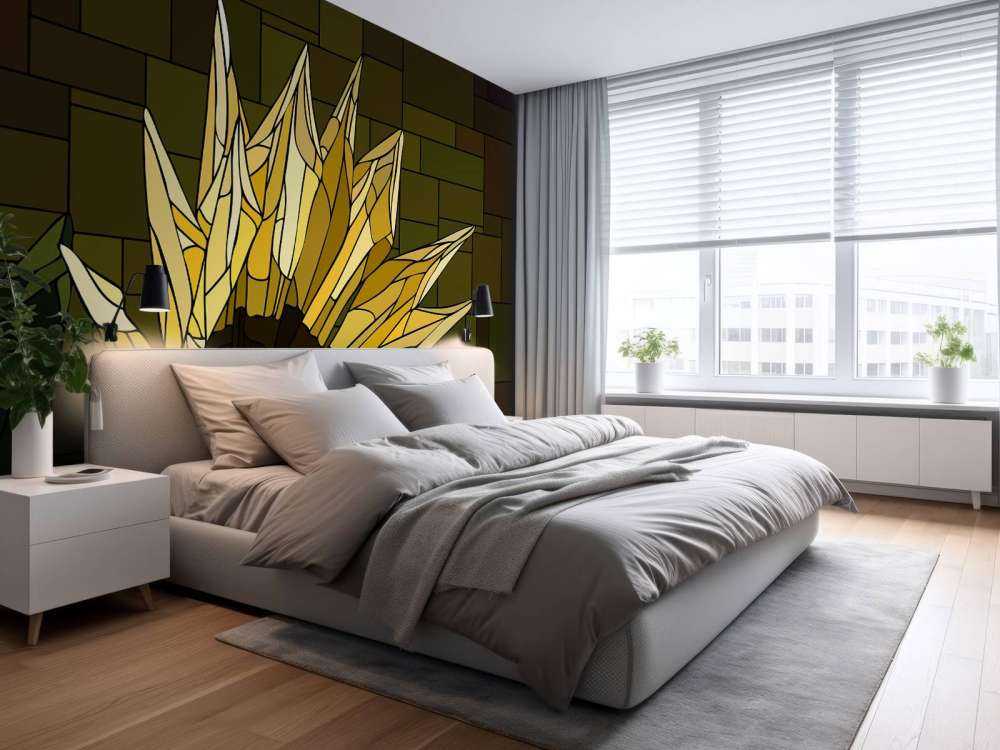 Bloeiende gele gazania