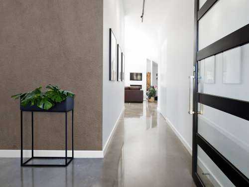 Taupe leder