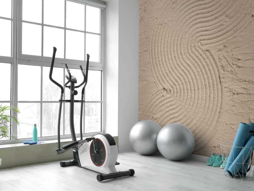 Organische lijnen en structuren zoom in taupe