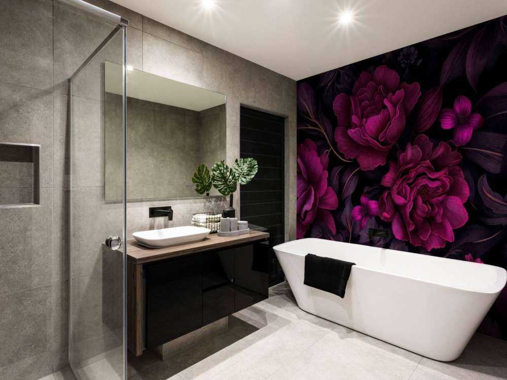 Velveteen dark moody flowers fuchsia pink