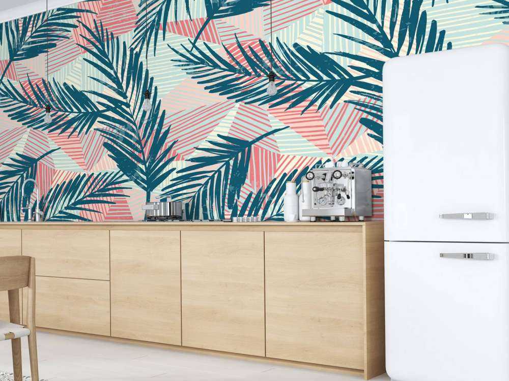 Abstracte palmbladeren