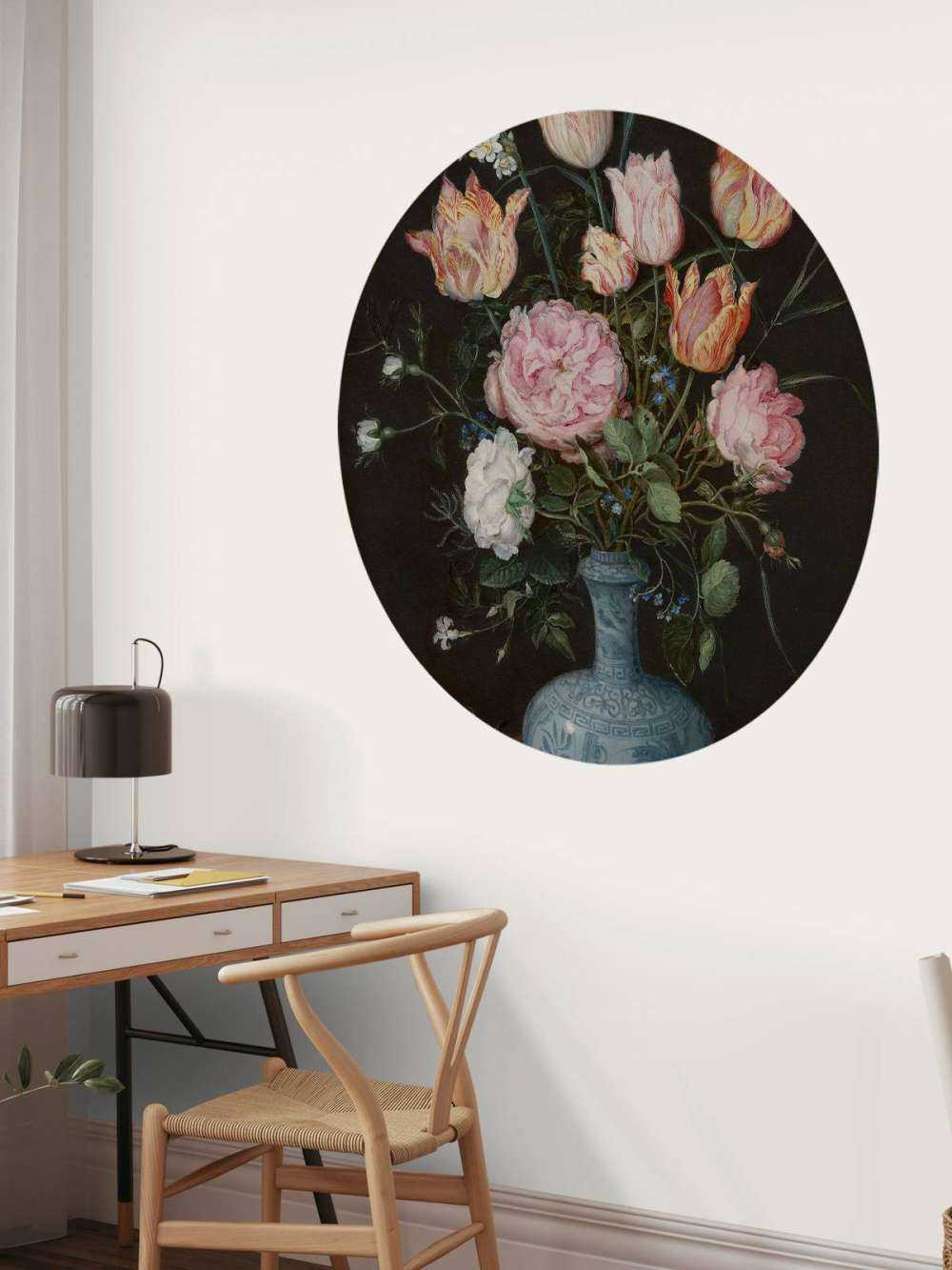 Wan-Li-vaas met bloemen
