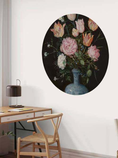 Wan-Li-vaas met bloemen