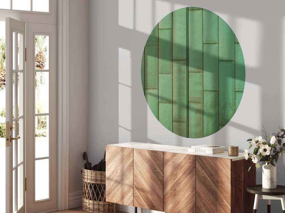 Groene platen van koper