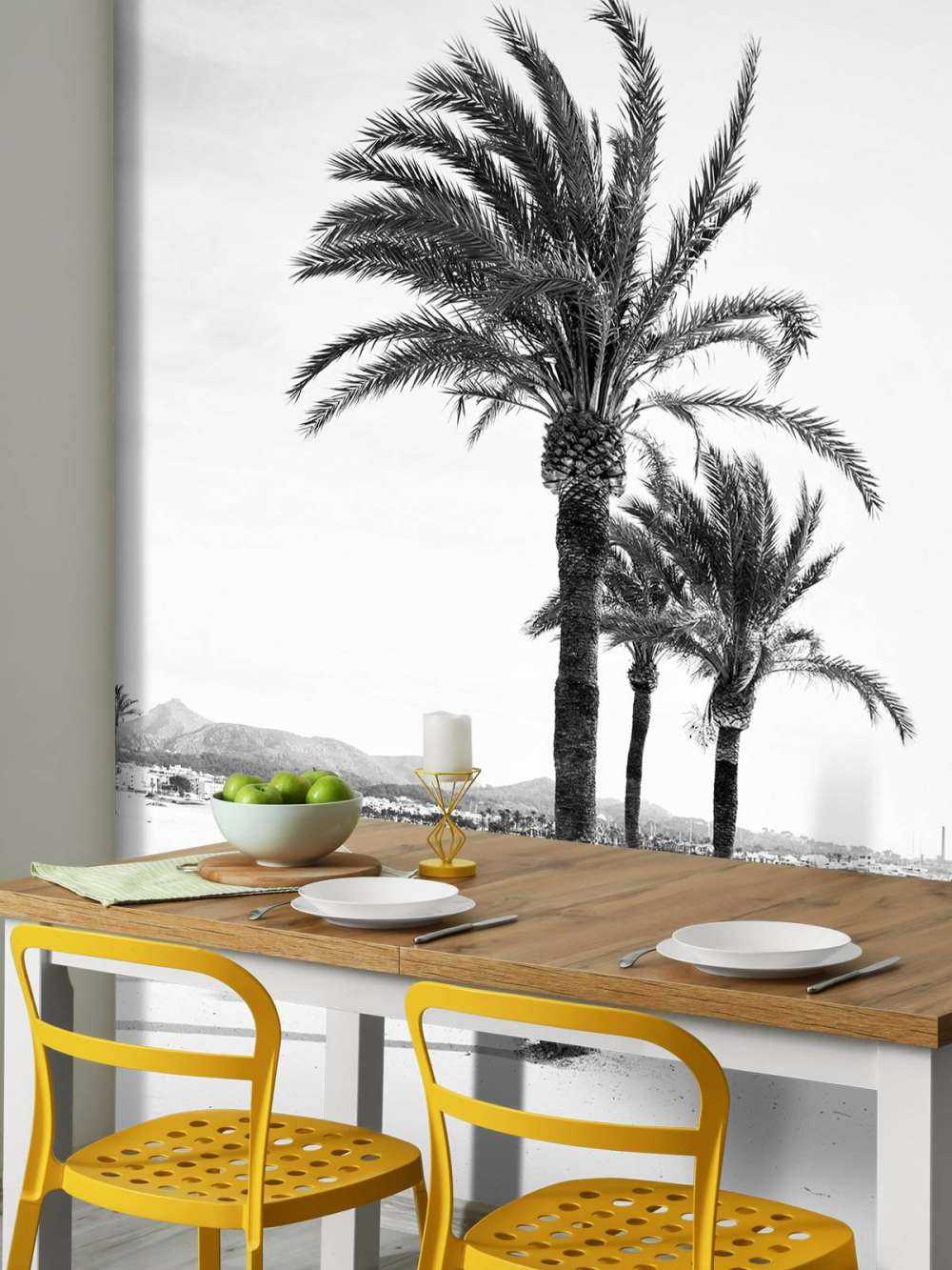 Palmbomen bij elkaar