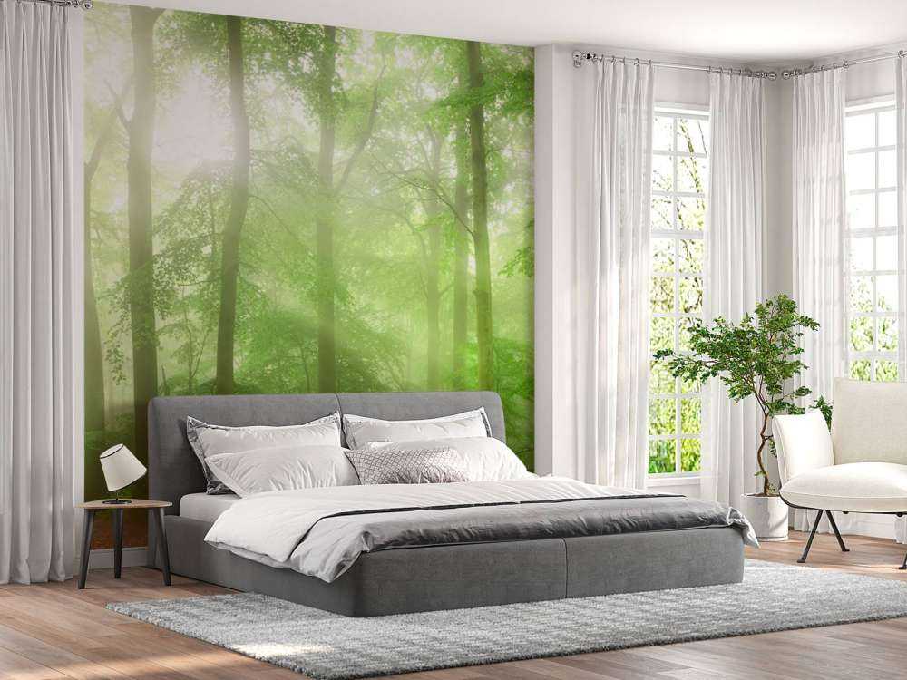 Groen bos panorama
