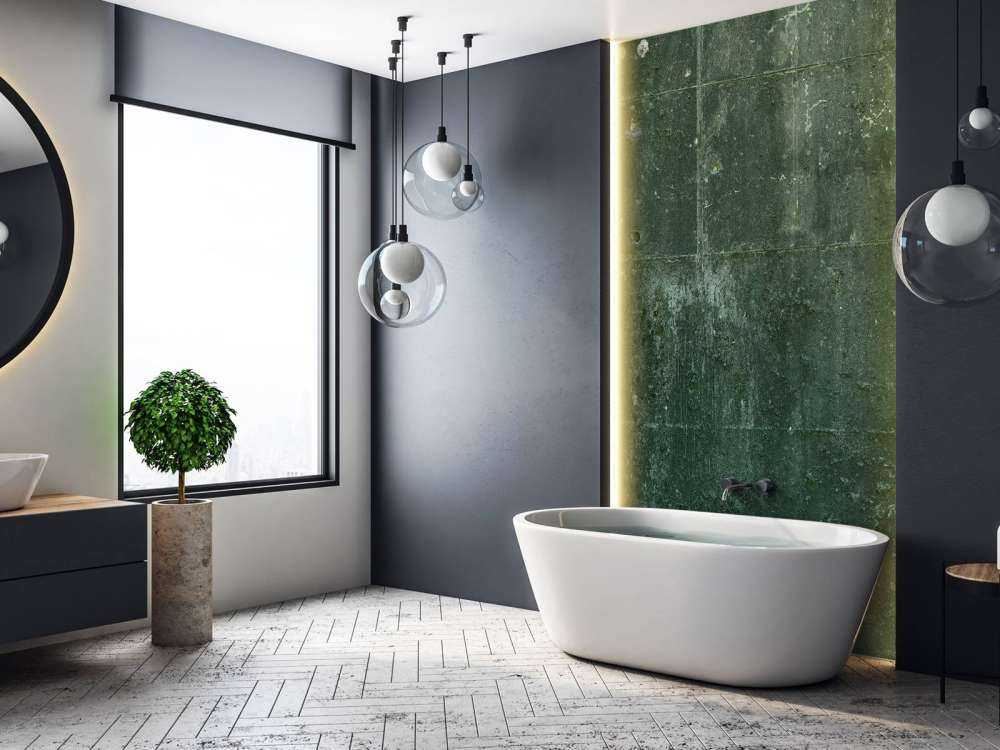 Groen betonlook