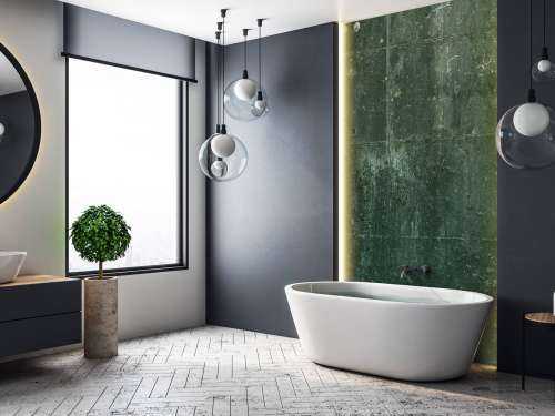 Groen betonlook