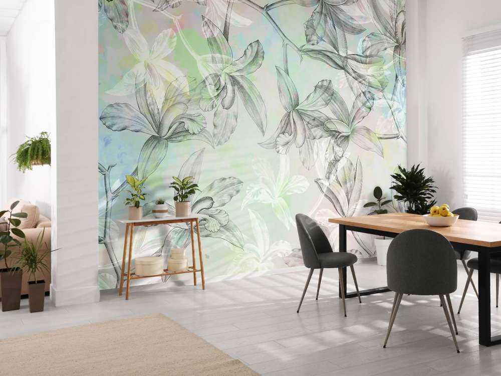 Watercolor Orchid Harmony