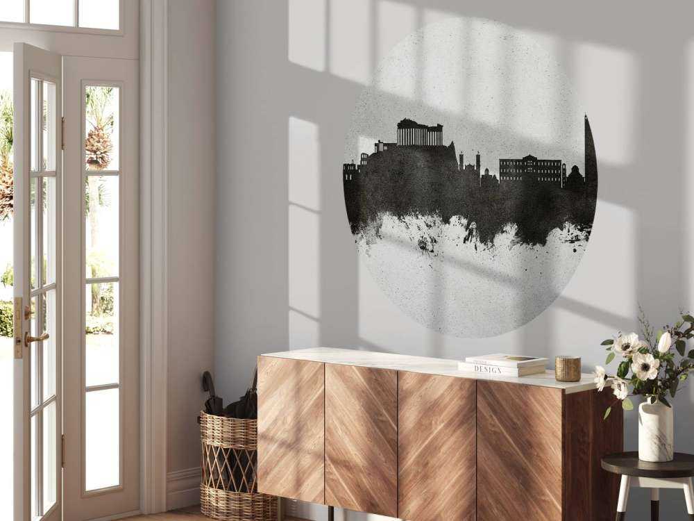 Waterverf skyline, Athene