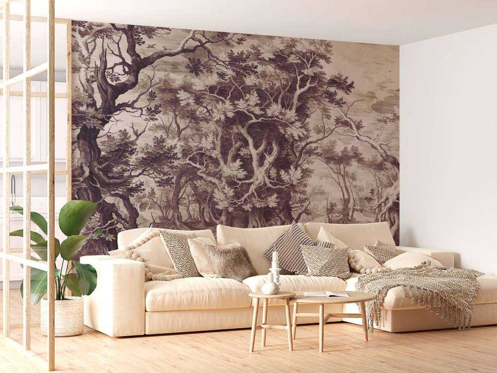 Mystical Forest in Sepia