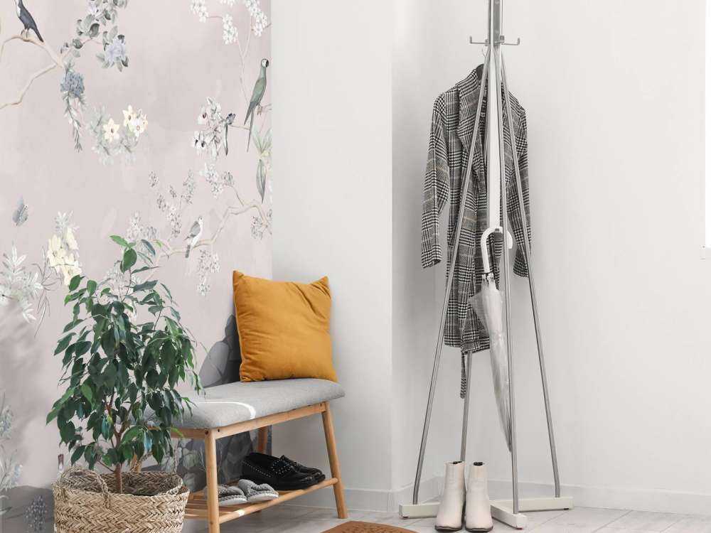 Birds in Garden Panorama 10