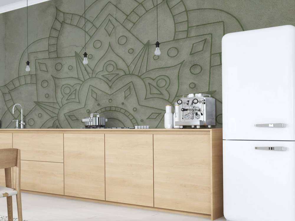 Verweerde Groene Mandala