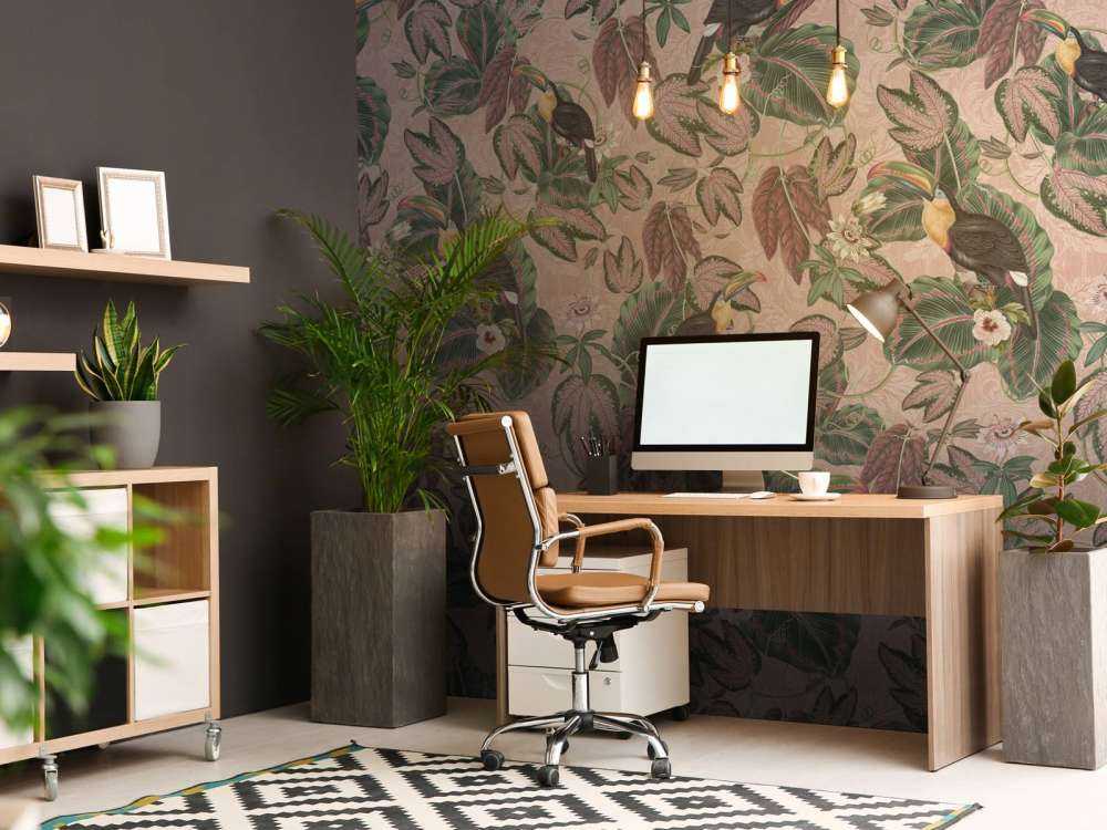 Tropische Jungle vogels & Toekans - roze