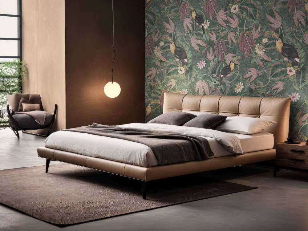 Tropische Jungle vogels & Toekans - donker groen