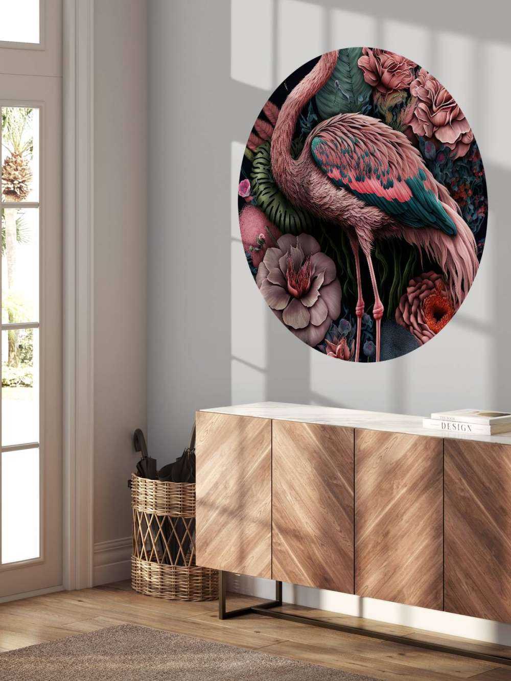 Flamingo Bloemenpracht Nacht